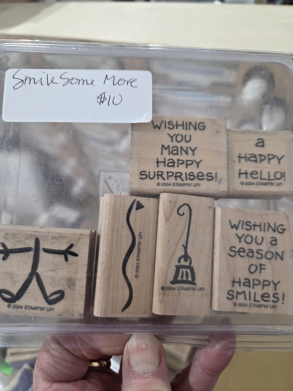 Stampin' Up! Wood Mounted Smile Some More Stamp Set
